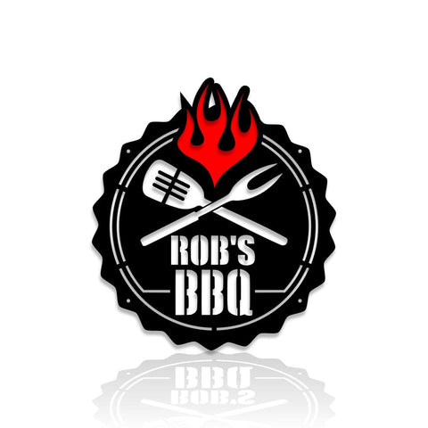 BBQ Grill Sign-advanced-metal-art.myshopify.com
