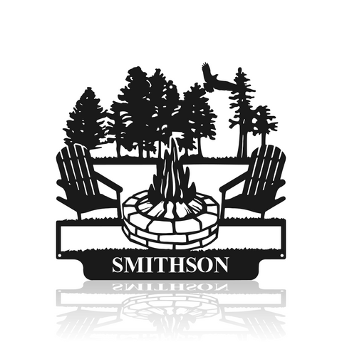 Campfire Scene-advanced-metal-art.myshopify.com