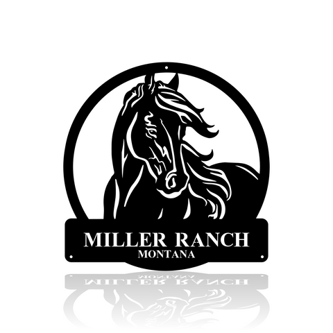 Round Horse-advanced-metal-art.myshopify.com