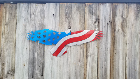 Eagle Silhouette Flag-advanced-metal-art.myshopify.com