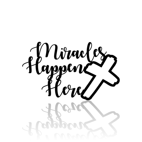 Miracles Happen Here With Cross-advanced-metal-art.myshopify.com